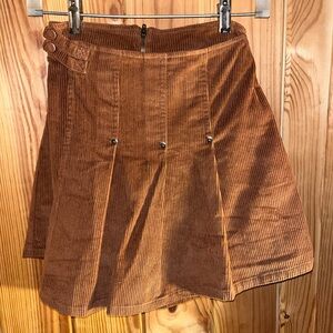 NWT Ruthie Grace Boutique corduroy pleated skort- XS